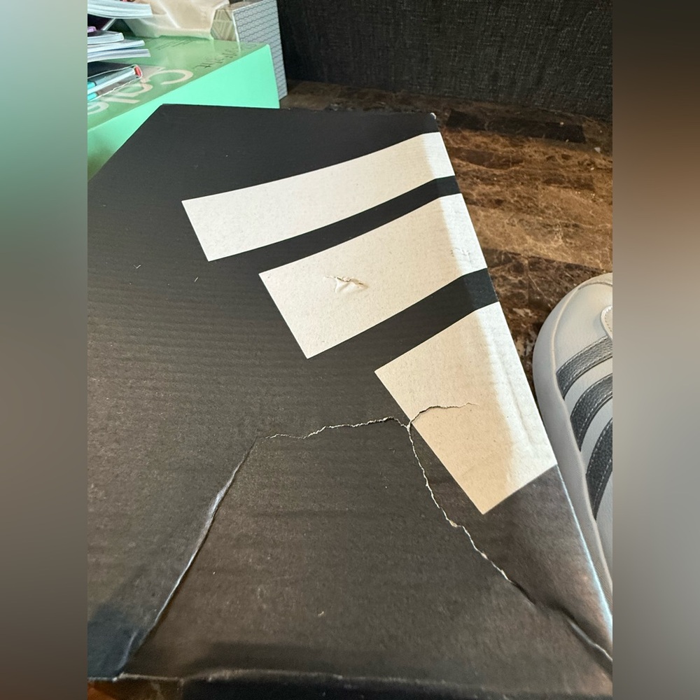 NWT. Adidas. adidas VL Court 3.0 K 'White Silver Metallic'. Size 3. - Picture 11 of 11